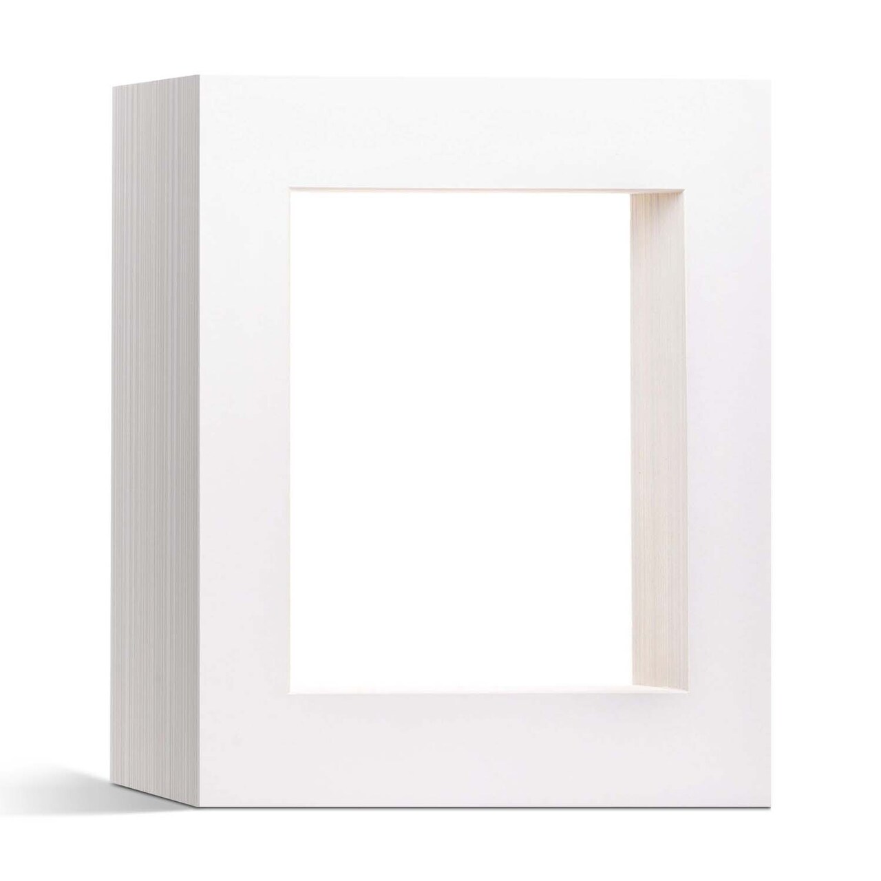 iFrame Pre-Cut White Picture Mats With Light Cream Bevel Cut For Photo And Frames | Mats Only | Acid Free Material | Made In USA (Pack of 50)